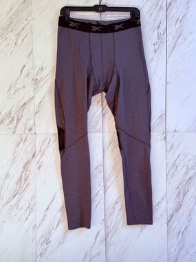 Reebok Playdry Gray Performance Compression Tights SZ XL
